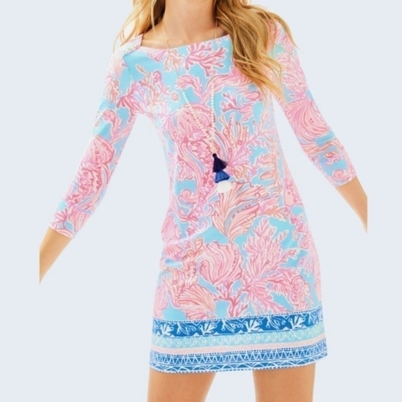 Lilly pulitzer Sophie dress shell we dance  . - Picture 1 of 13